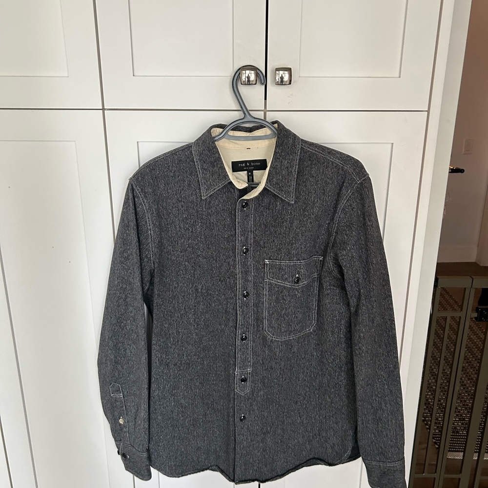 Rag & Bone Charcoal Shirt Jacket